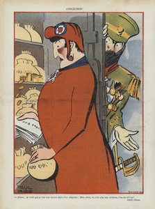 Satire over den fransk-russiske alliance. Illustration til Le Rire