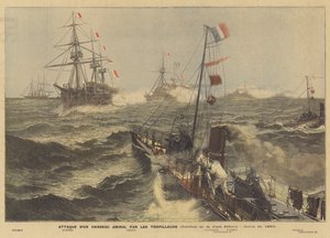 Angreb på et flagskib af Torpedo Boats af Paul Jobert