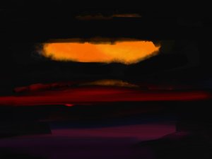 Mal of Moher, 2024 (digital kunst) af Paul Kempton