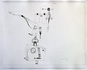 A Caprice of Balance (Tegning, 20. århundrede) af Paul Klee