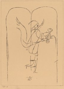 Et geni serverer en lille morgenmad af Paul Klee