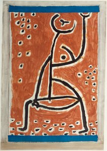 En sporty dame (forpustet) af Paul Klee
