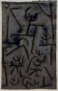 Bacchanal i rødvin af Paul Klee