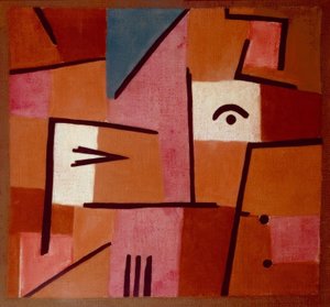 Udsigt fra rødt af Paul Klee