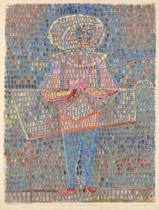 Dreng i fancy kjole af Paul Klee