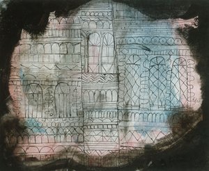 brændende slot af Paul Klee