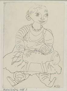 Barn med legetøj, 1908 af Paul Klee