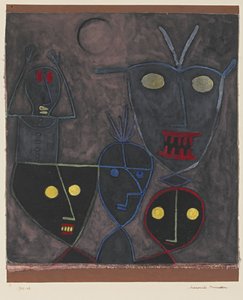 Dæmoniske dukker, 1929 af Paul Klee