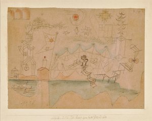 Tegning til bådudlejningen, 1918. af Paul Klee