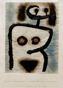 Et ansigt også af kroppen af Paul Klee
