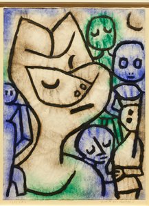 Udtryk af et ansigt af Paul Klee