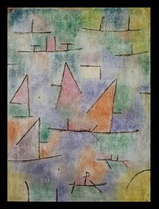 Havn med sejlskibe af Paul Klee