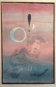Hovedscene fra balletten The False Oath, 1922. af Paul Klee