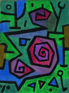 Heroiske roser, 1938 af Paul Klee