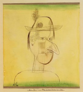 Komisk figur fra et bayersk folkespil af Paul Klee