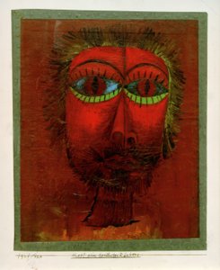 Hovedet af en berømt røver af Paul Klee