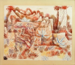 Landskab med agaves af Paul Klee