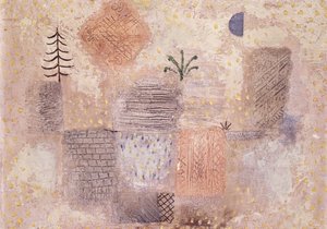 Parker med den kølige Halvmåne; Park mit dem kuhlen Halbmond af Paul Klee