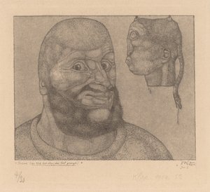 Perseus (Vid har sejret over sorgen) [Perseus-Hjernens triumf over kroppen] af Paul Klee