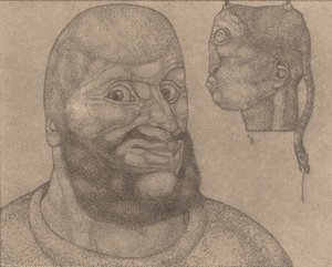 Perseus Wit har sejret over sorgen [Perseus-The Triumph of Brain over Body], 1904. af Paul Klee