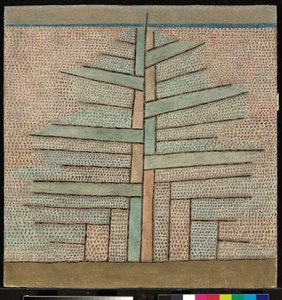 ""Pine"" (fyrtræ) - Maleri af Paul Klee (1879-1940) af Paul Klee