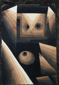 rød graduering; Rot Stufung af Paul Klee