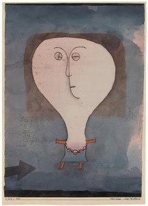 Forskrækkelse for en pige. 1922 af Paul Klee