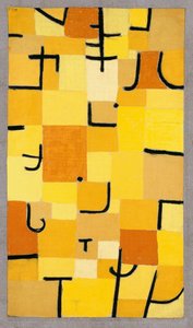 Tegn i gult, 1937. af Paul Klee