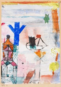 Lille Dampskib, 1919. af Paul Klee