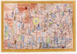 Sparsomt Løv; Sparlich Belaubt af Paul Klee