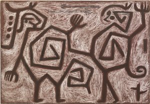 Squabble Duet, 1938. af Paul Klee