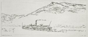 Dampbåd på Tordenhavet af Paul Klee