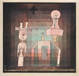 Stilleben med skulpturer. 1923 af Paul Klee