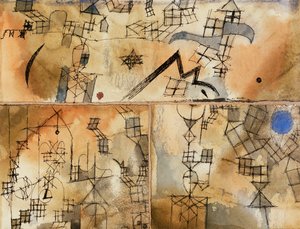 tredelt sammensætning; Tredelt komposition af Paul Klee