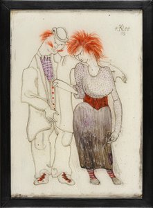 Verkommennes Paar Dårligt kønspar, 1905. af Paul Klee