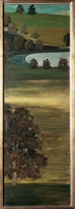 Udsigt over Aar-dalen, Schweiz - Maleri af Paul Klee