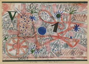 Med hjulet. af Paul Klee