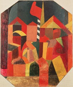 Med det røde flag af Paul Klee