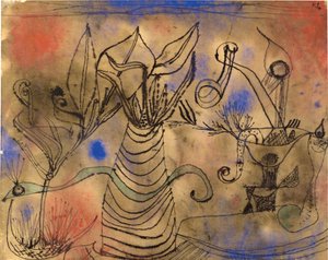 Med slangen, 1924. af Paul Klee