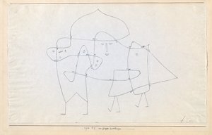En gruppe lukket Enlacés en un groupe, 1930. af Paul Klee