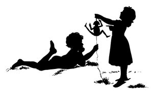 Silhouette af Paul Konewka (litho) af Paul Konewka