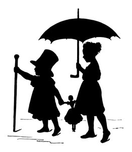 Silhouette af Paul Konewka (litho)