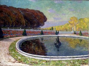 Grand Bassin (olie på lærred) af Paul Leduc