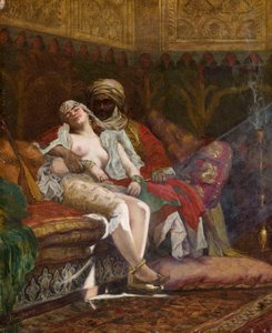 Favoritten (olie på lærred) af Paul Louis Bouchard