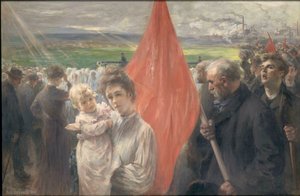 En strejke ved Saint-Ouen, 1908.