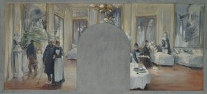 Interiør af Theatre Francais, 1871