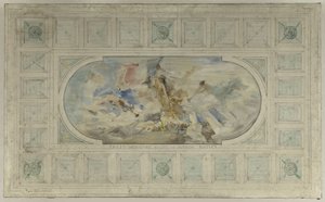 Skitse til indgangspartiet i Hôtel de Ville: Det moderne Paris byder hele verden velkommen