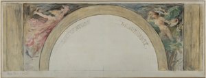 Skitse til indgangshallen i Hôtel de Ville de Paris: Litteratur og billedkunst