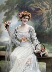 Den franske komiker Melle Sylvie, Paris, foto af Paul Nadar fra det franske blad "Le Theatre" 11. marts af Paul Nadar