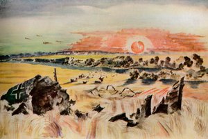 Bomber in the Corn, 1940 af Paul Nash